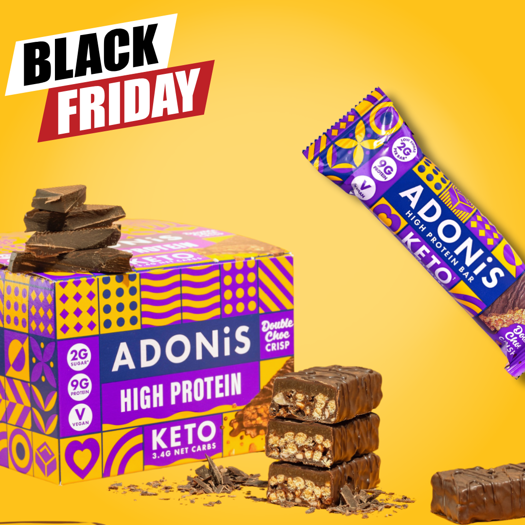 Barres Keto aux arachides et au chocolat d'Adonis (16x45gr)