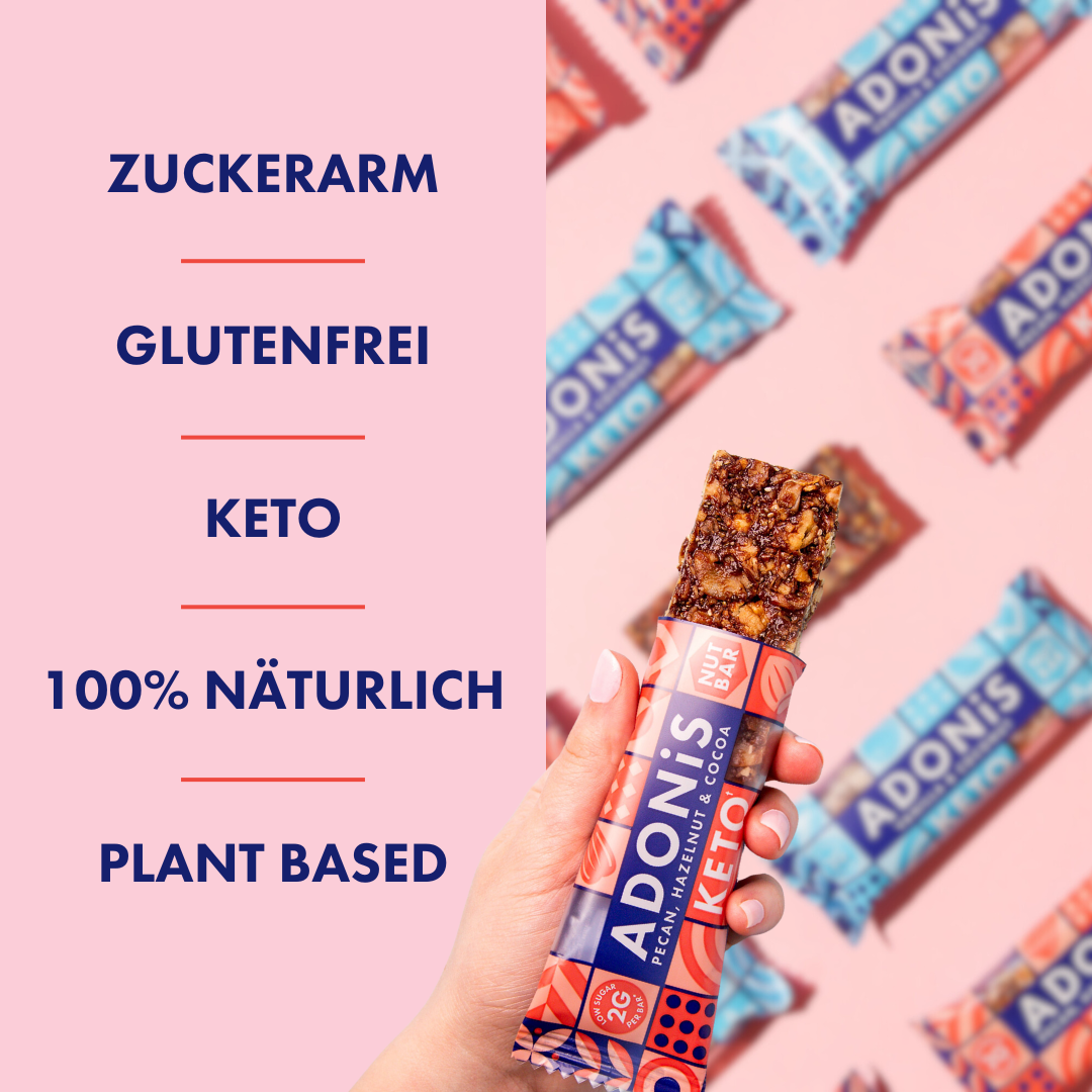 Adonis Mix Box z Batonikami Keto Orzechowymi (16x35gr)