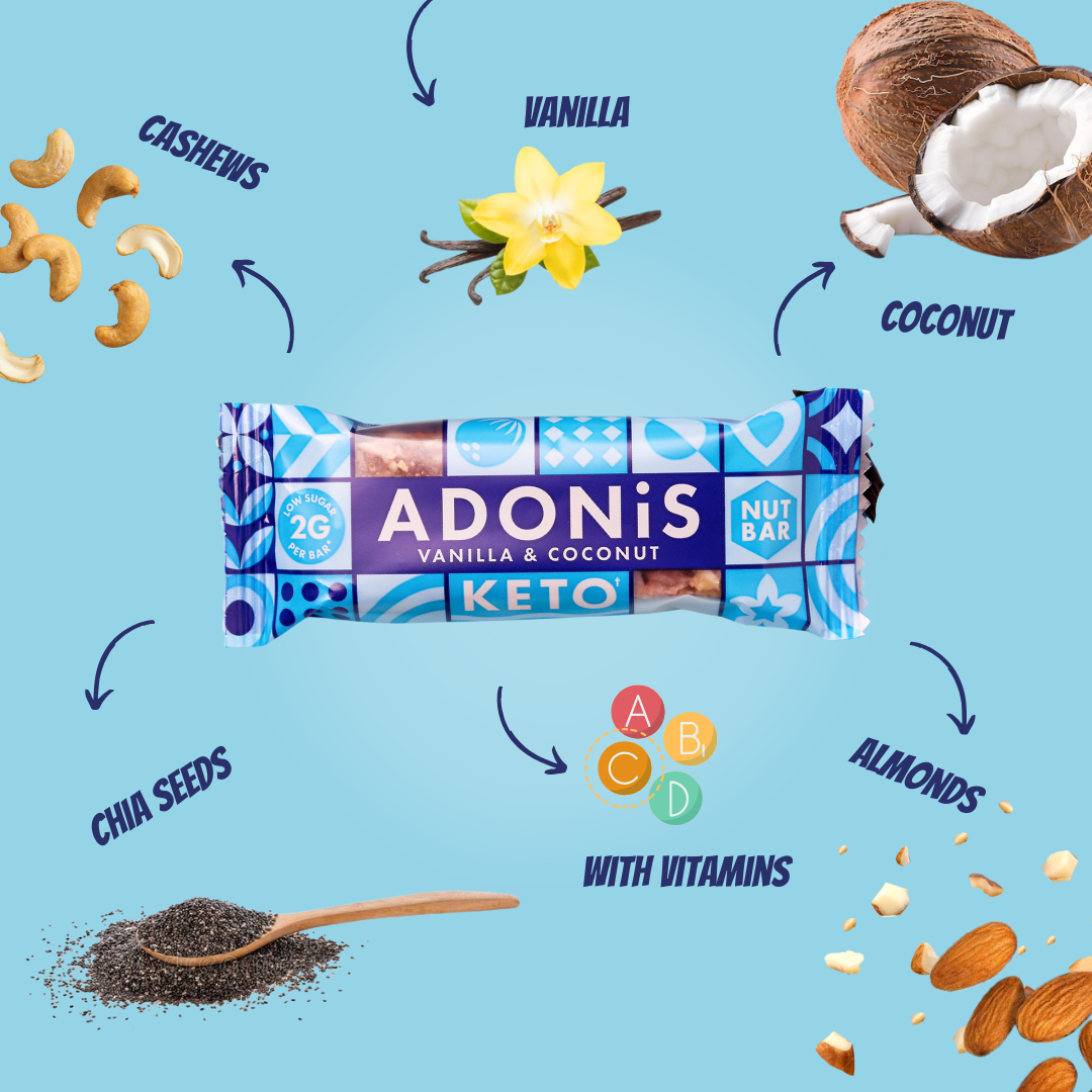 Barrette Keto Nut Vaniglia E Cocco (16x35g)