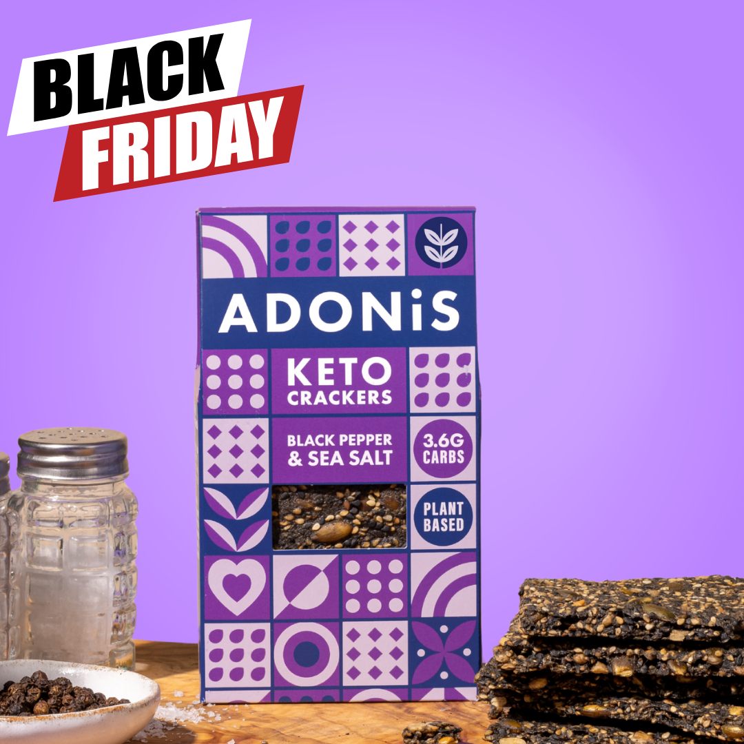 Black Pepper & Sea Salt Keto Crackers (10x60g)
