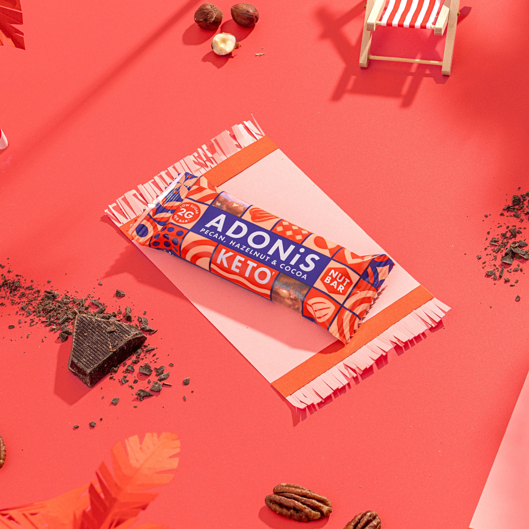 Adonis Barrette Keto Pecan, Nocciola e Cacao (16x35gr)