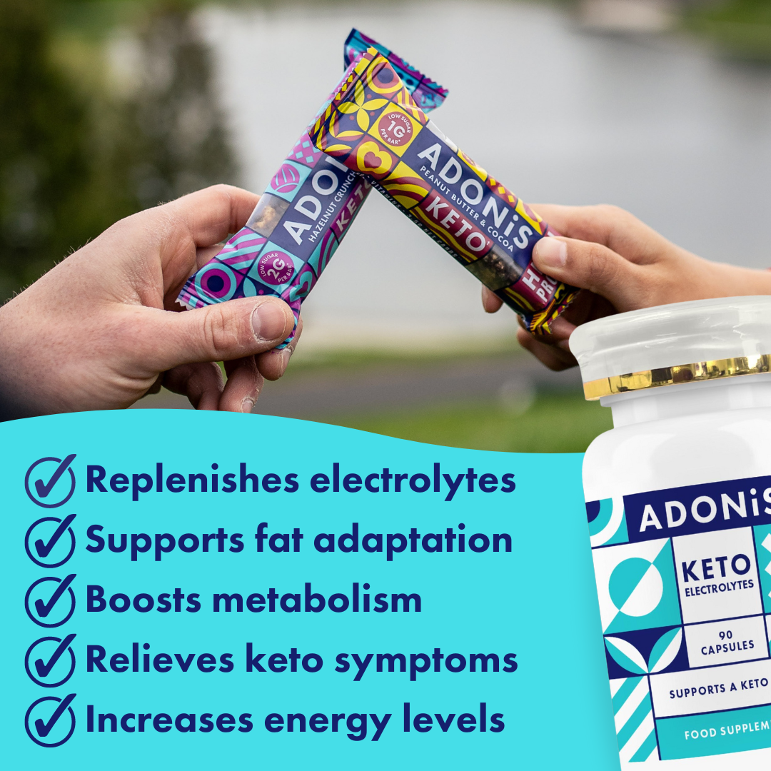 Replenishes electrolytes, supports fat adaptation, boosts metabolism, relieves keto symptoms, increases energy levels
