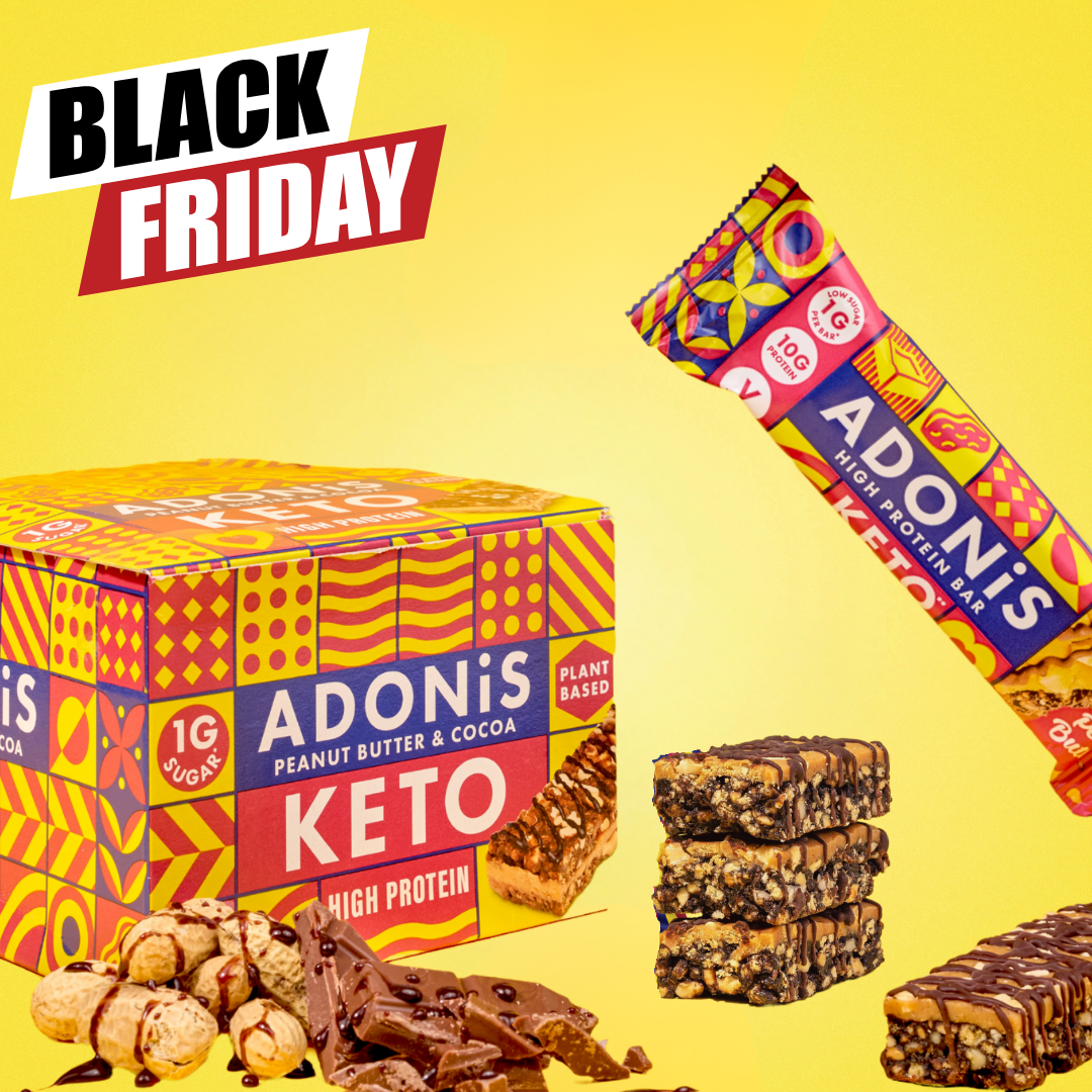 Barres Keto aux arachides et au chocolat d'Adonis (16x45gr)