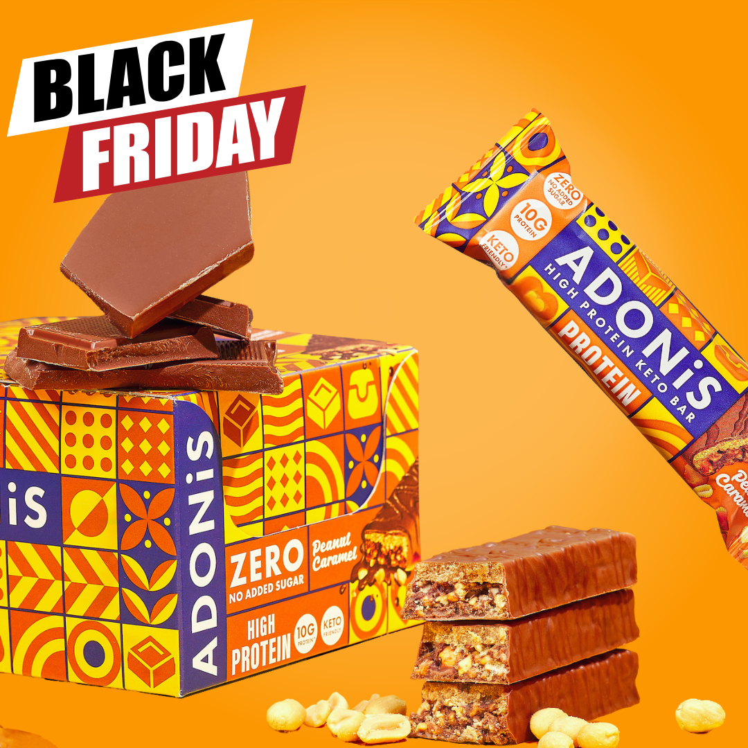 Barres Keto aux arachides et au chocolat d'Adonis (16x45gr)