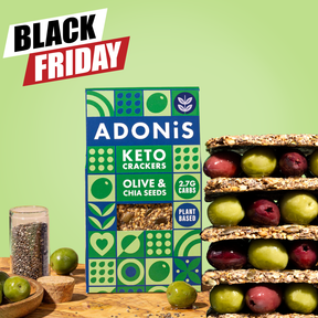 <tc>Keto Oliven & Chiasamen Cracker (10 x 60g Packung)</tc>