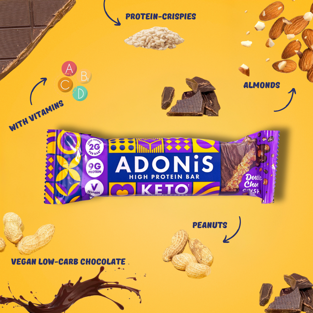Double Choc Crisp Keto High Protein Bars (16x45g)