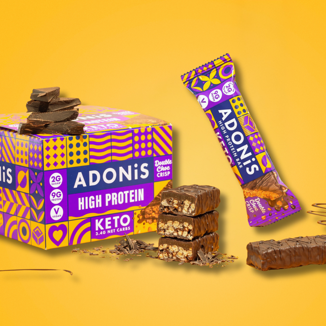 Double Choc Crisp Keto High Protein Bars (16x45g)