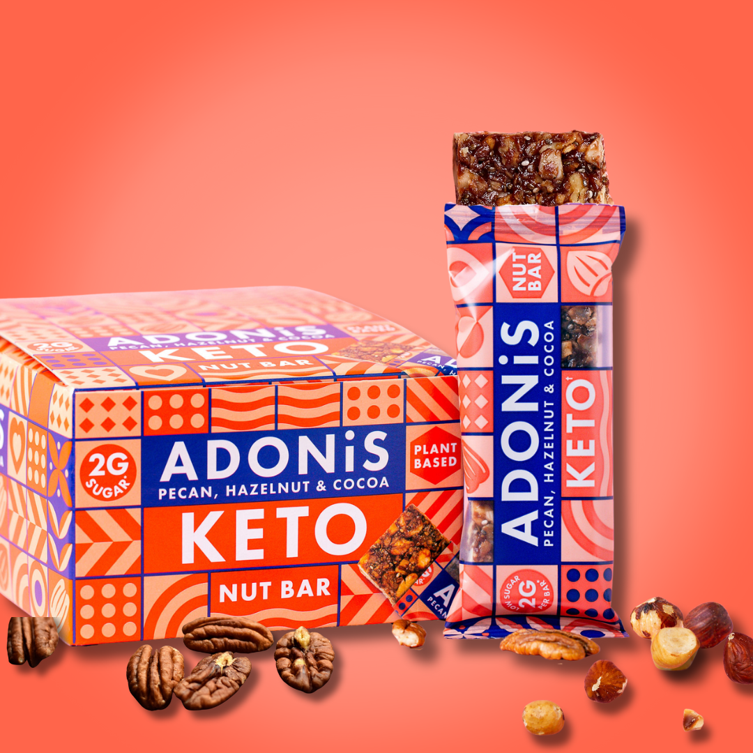 Pecan, Hazelnut & Cocoa Keto Nut Bars (16x35g)